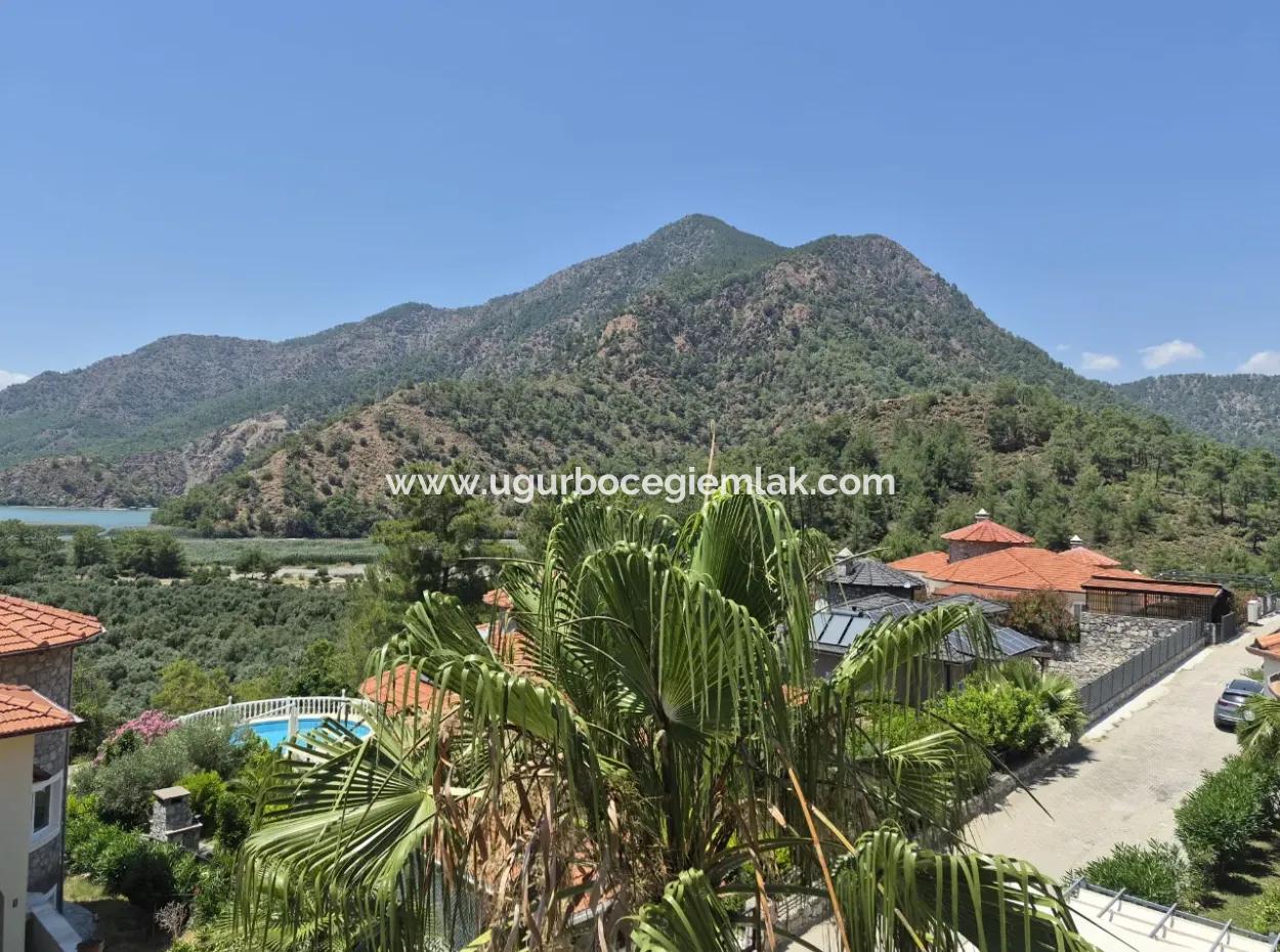 3 1 Twin Villa For Sale In Dalaman Akkaya Valley, Nature Peace And Site