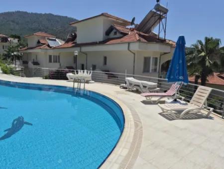 3 1 Twin Villa For Sale In Dalaman Akkaya Valley, Nature Peace And Site