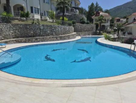 3 1 Twin Villa For Sale In Dalaman Akkaya Valley, Nature Peace And Site